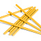 Трубочки бумажные Gratias 6х197 мм, желтые